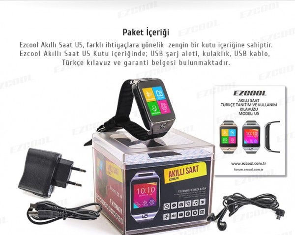 Ezcool U5 Akıllı Saat
