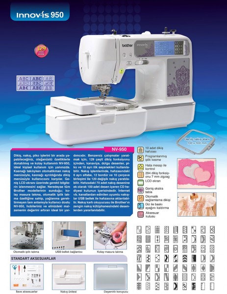 Brother Innov-is 950 NV-950 Dikiş ve Nakış Makinesi