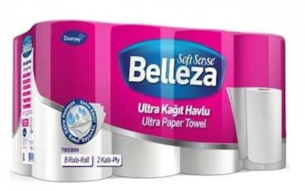 Belleza Ultra Kağıt Havlu 8 Rulo