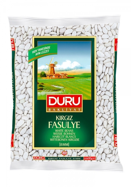 Duru 8 mm Kırgız Kuru Fasulye 1 kg (1 kg)