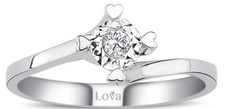 Lova 1070098 0.50 Karat Efektli Pırlanta Yüzük