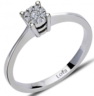 Lova 1020166 0.30 Karat Görünümlü Pırlanta Yüzük
