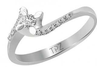 Topaz Pırlanta TYT2695 0.19 Karat Pırlanta Yüzük