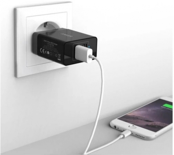 Anker PowerPort 2 24W Şarj Aleti