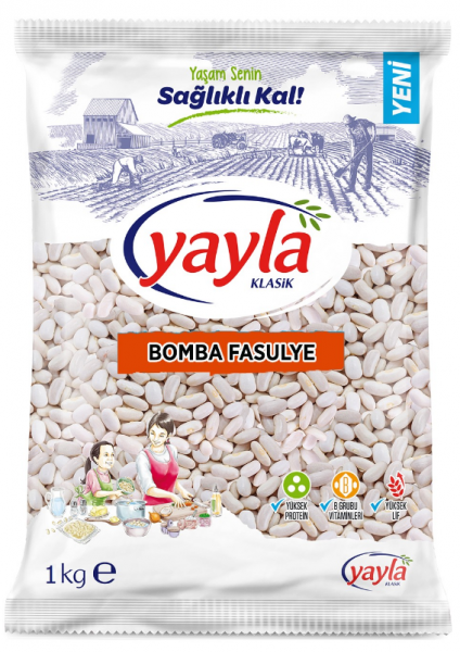 Yayla Bomba Kuru Fasulye 1 kg (1 kg)