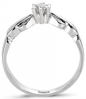 Goldstore DRS9648 0.10 Karat Pırlanta Yüzük