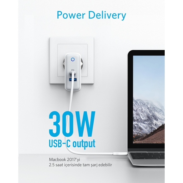 Anker PowerPort II with Power Delivery Şarj Aleti