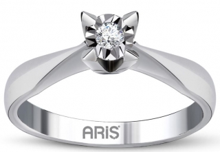 Ariş Pırlanta RT404135 0.25 Karat Efektli Pırlanta Yüzük