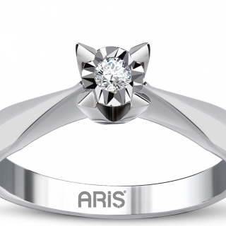 Ariş Pırlanta RT404135 0.25 Karat Efektli Pırlanta Yüzük