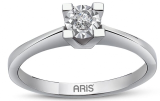 Ariş Pırlanta RT404150 0.30 Karat Efektli Pırlanta Yüzük