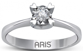 Ariş Pırlanta RT404148 0.25 Karat Efektli Pırlanta Yüzük