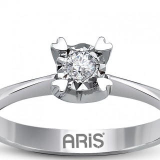 Ariş Pırlanta RT404148 0.25 Karat Efektli Pırlanta Yüzük