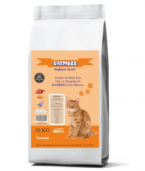 CatMozz Mıx Gourmet Karışık Yetişkin 10 kg Kedi Maması