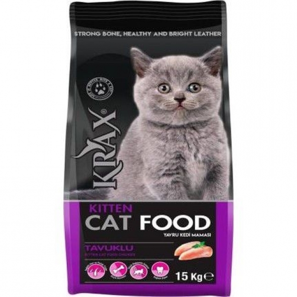 Krax Kitten Tavuklu 15 kg Kedi Maması