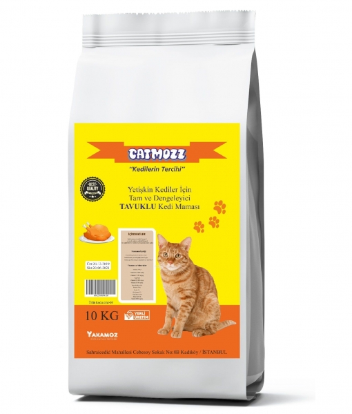 CatMozz Tavuklu Yetişkin 10 kg Kedi Maması