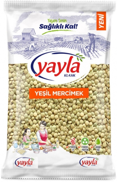 Yayla Yeşil Mercimek 5 kg (5 kg)