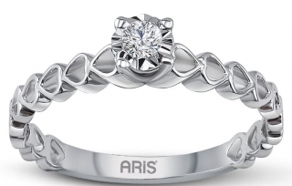 Ariş Pırlanta RT403960-0009 0.50 Karat Efektli Pırlanta Yüzük