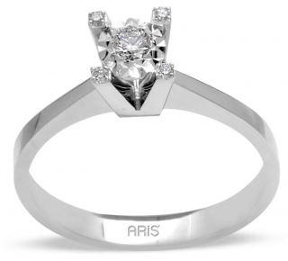 Ariş Pırlanta RT404166 0.50 Karat Efektli Pırlanta Yüzük