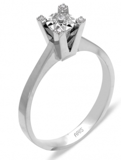 Ariş Pırlanta RT404166 0.50 Karat Efektli Pırlanta Yüzük