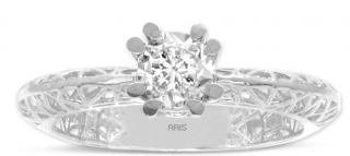 Ariş Pırlanta RT404024-0001 0.50 Karat Efektli Pırlanta Yüzük