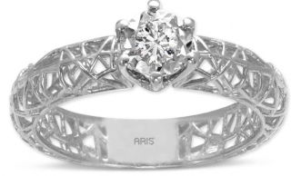 Ariş Pırlanta RT600884-0001 0.50 Karat Efektli Pırlanta Yüzük