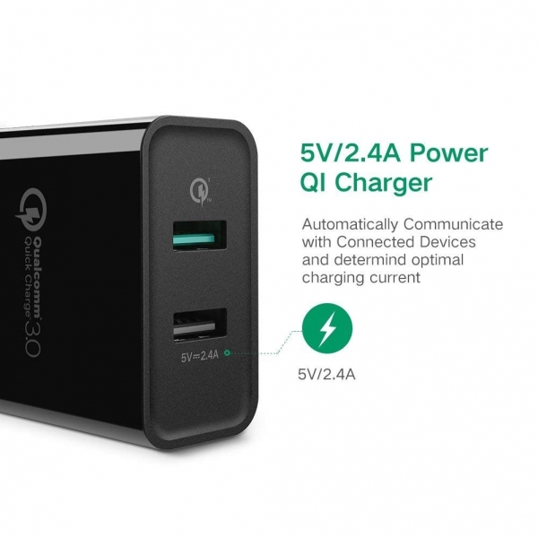 Ugreen 30W QC 3.0 Dual USB Wall Charger Şarj Aleti