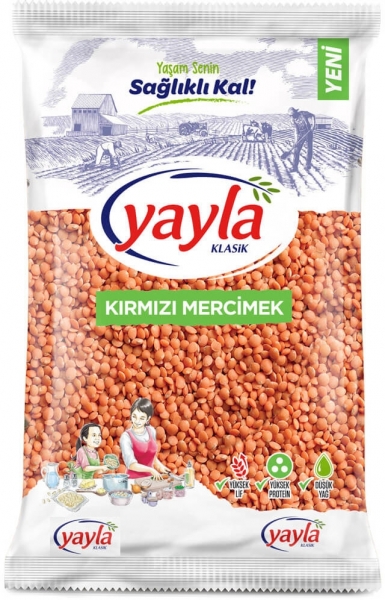 Yayla Kırmızı Mercimek 4 kg