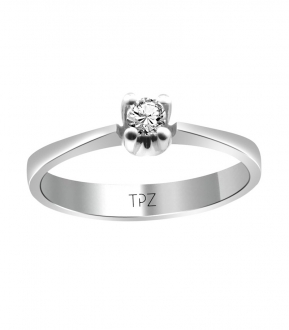 Topaz Pırlanta TYT0263 0.12 Karat Pırlanta Yüzük