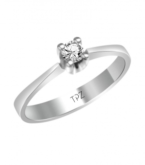 Topaz Pırlanta TYT0263 0.12 Karat Pırlanta Yüzük
