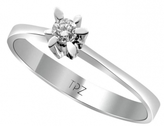 Topaz Pırlanta TYT0264 0.12 Karat Pırlanta Yüzük