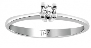 Topaz Pırlanta TY4740 0.06 Karat Pırlanta Yüzük