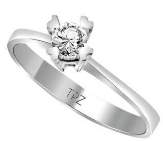 Topaz Pırlanta TYT0262 0.11 Karat Pırlanta Yüzük