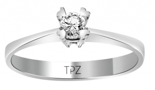 Topaz Pırlanta TYT0262 0.11 Karat Pırlanta Yüzük