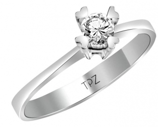Topaz Pırlanta TYT0262 0.11 Karat Pırlanta Yüzük