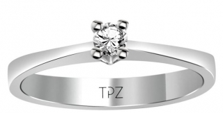 Topaz Pırlanta TYT0261 0.10 Karat Pırlanta Yüzük