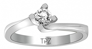 Topaz Pırlanta TYT0267 0.14 Karat Pırlanta Yüzük