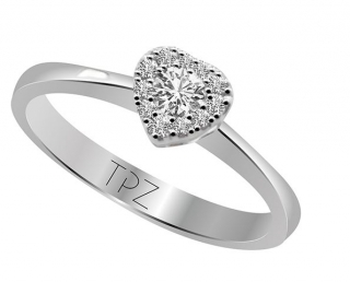 Topaz Pırlanta TYT2696 0.19 Karat Görünümlü Pırlanta Yüzük