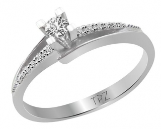 Topaz Pırlanta TYT2694 0.19 Karat Pırlanta Yüzük