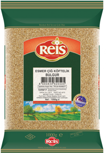 Reis Esmer Çiğ Köftelik Bulgur 1 kg