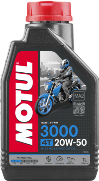 Motul 3000 4T 20W-50 Motor Yağı (1 litre)