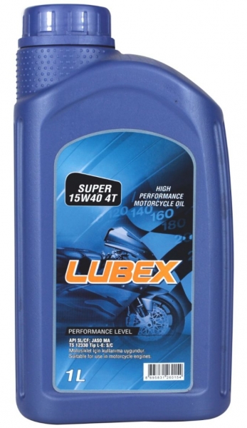 Lubex Super 15W-40 4T Motor Yağı (1 litre)