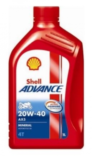 Shell Advance AX3 4T 20W-50 Motor Yağı (1 litre)