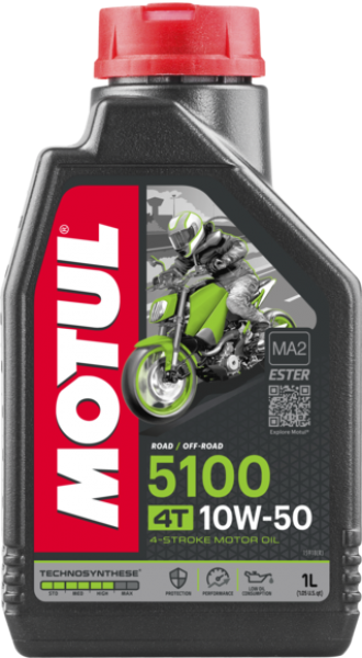 Motul 5100 4T 10W-50 Motor Yağı (1 litre)