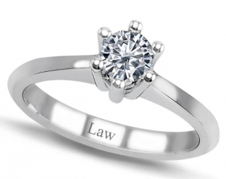 Law Pırlanta 1101TS42008 0.42 Karat Pırlanta Yüzük