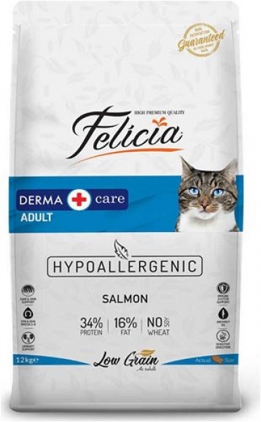 Felicia Derma Care Somonlu Yetişkin 12 kg Kedi Maması