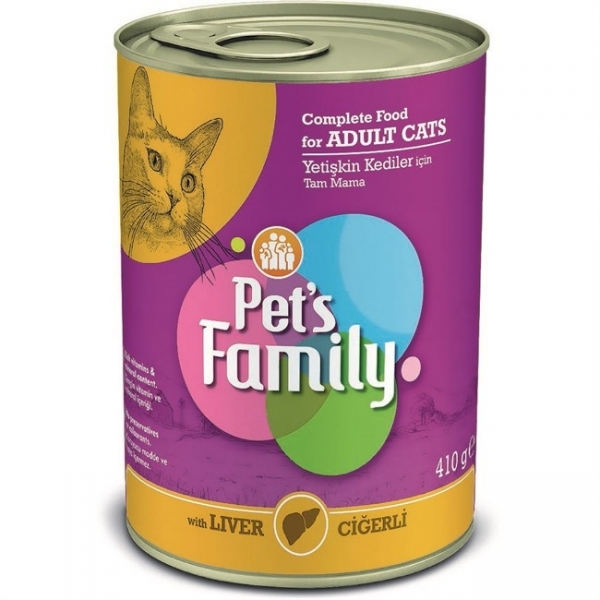 Pets Family Ciğerli 410 gr Kedi Maması