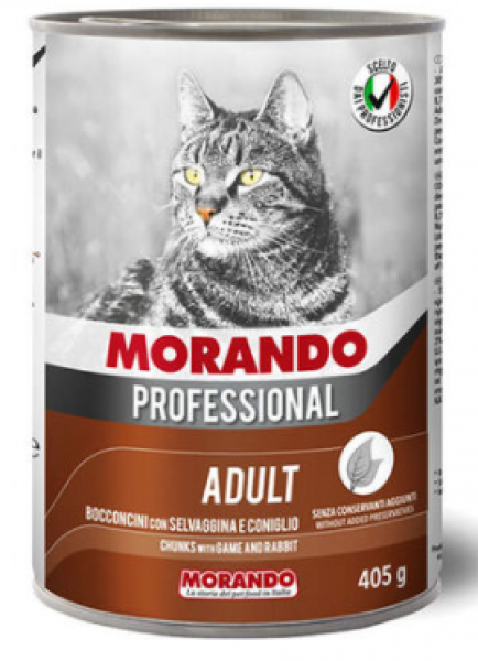 Morando Av Hayvanı ve Tavşan Eti 405 gr Kedi Maması
