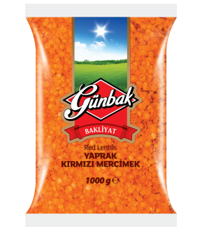 Günbak Kırmızı Yaprak Mercimek 1 kg