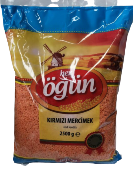 Öğün Kırmızı Yaprak Mercimek 2.5 kg (2.5 kg)