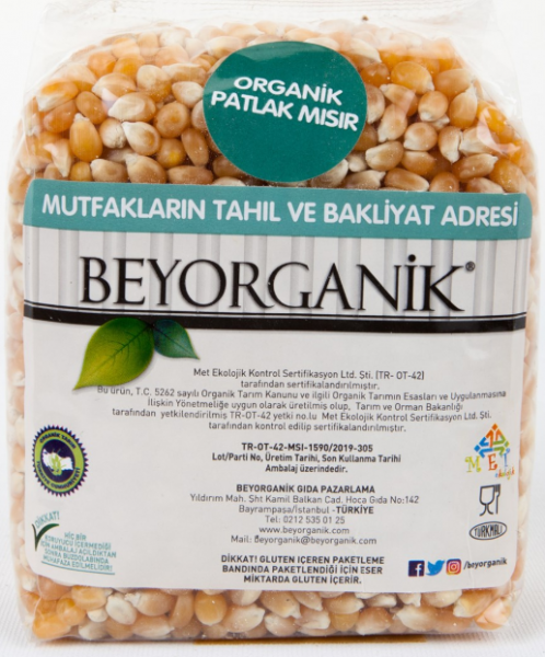 Beyorganik Organik Patlak Mısır 1 kg